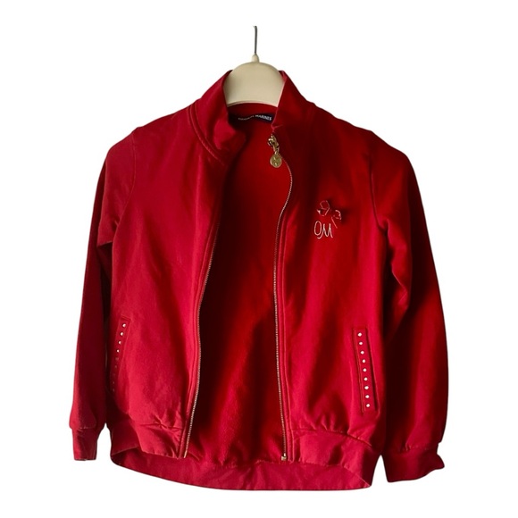 ORIGINAL MARINES Girls Zip Up Red Size 10 - Picture 2 of 3